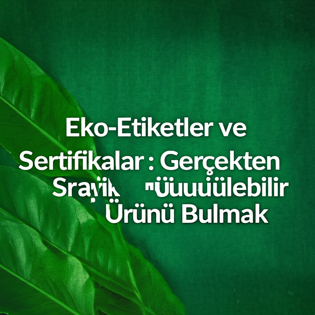 Eko-Etiketler ve Sertifikalar: Gerçekten Sürdürülebilir Ürünü Bulmak