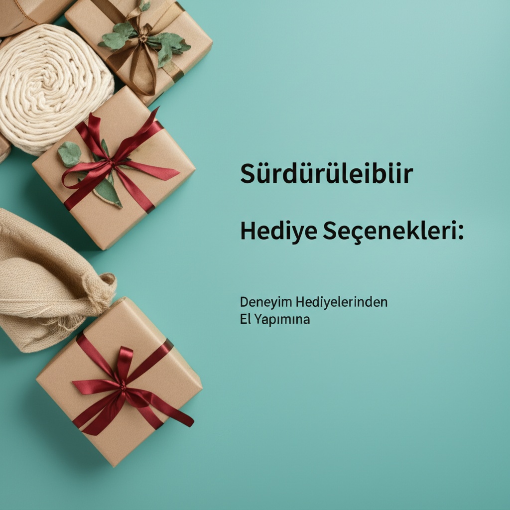 Sürdürülebilir Hediye Seçenekleri: Deneyim Hediyelerinden El Yapımına